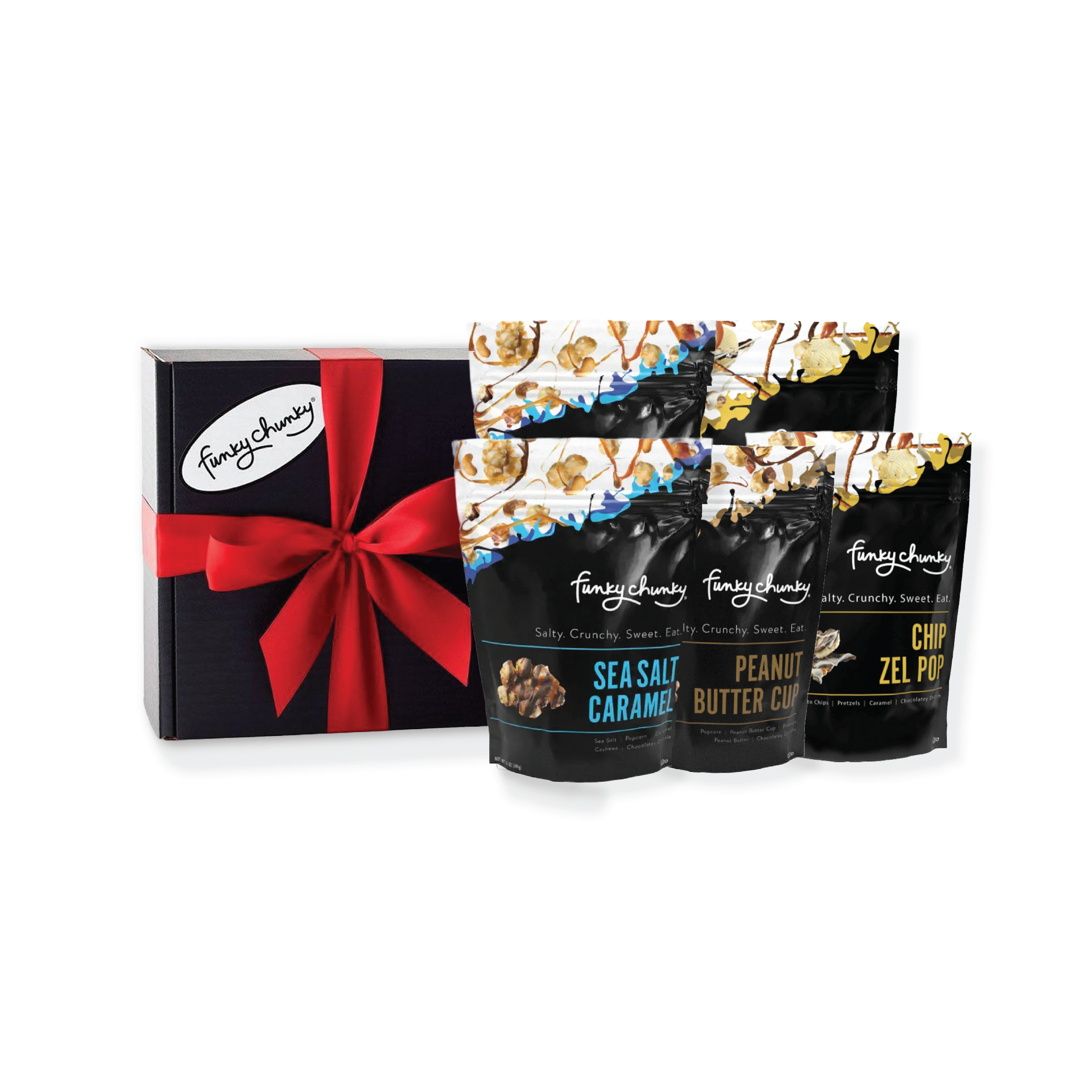 Funky Chunky Popcorn Gifts: Chocolate Gourmet Popcorn & Pretzels