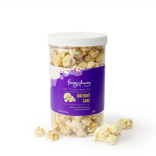 Birthday Cake 19 oz Tall Canister