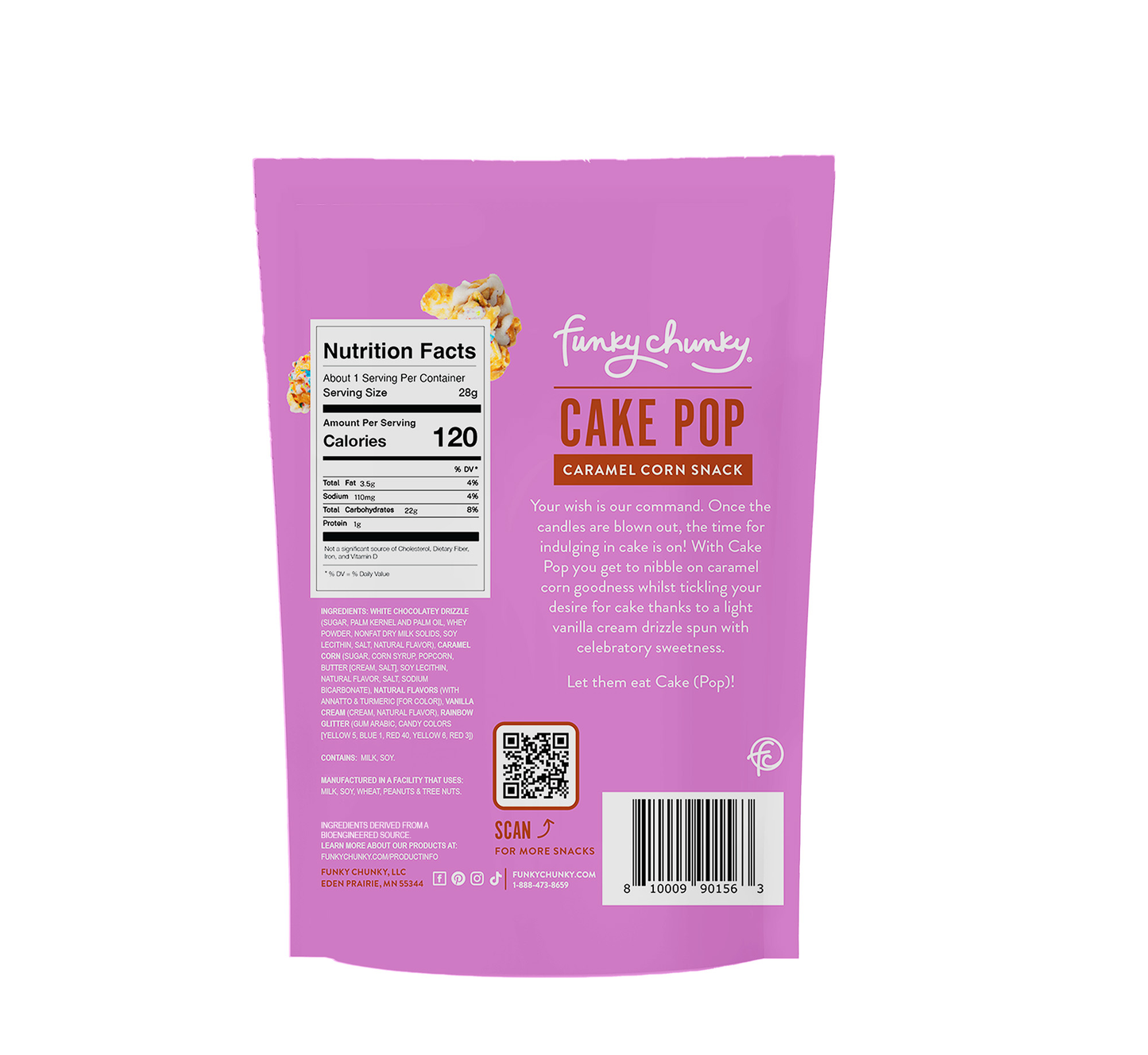Cake Pop Caramel Corn 1 OZ Single-Serve Bag