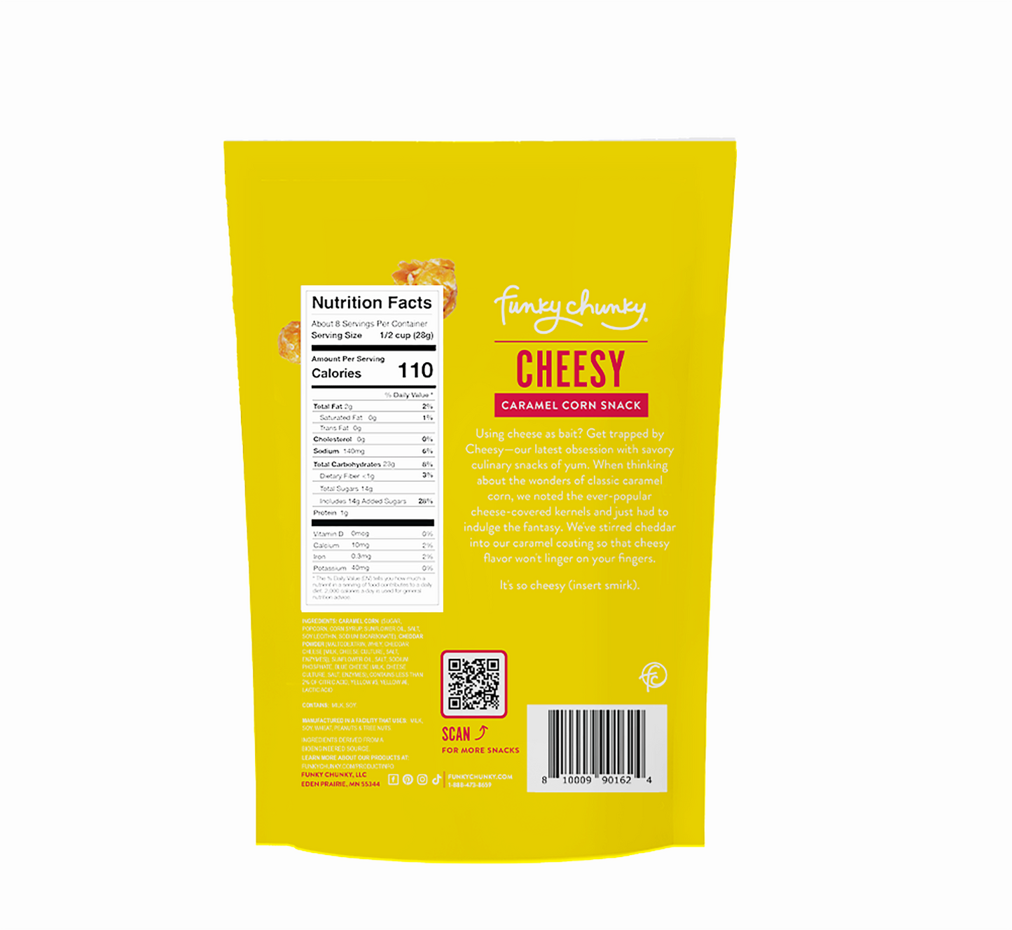 Cheesy Caramel Corn 8 OZ Large Sized Bag
