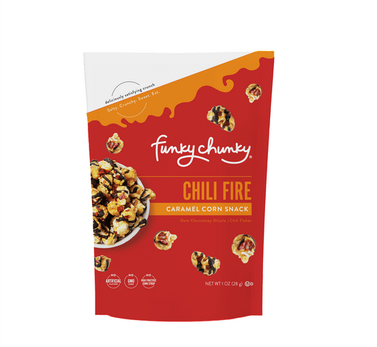 Chili Fire Caramel Corn 1 OZ Single-Serve Bag