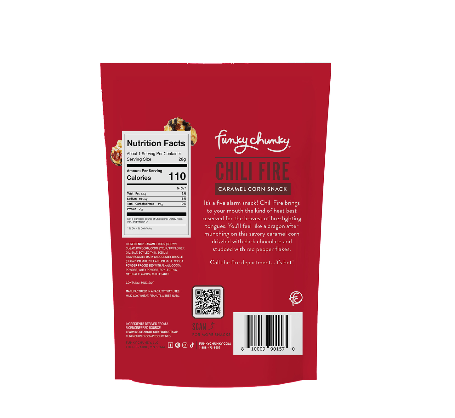 Chili Fire Caramel Corn 1 OZ Single-Serve Bag