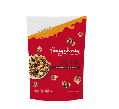Chili Fire Caramel Corn 7 OZ Large Sized Bag