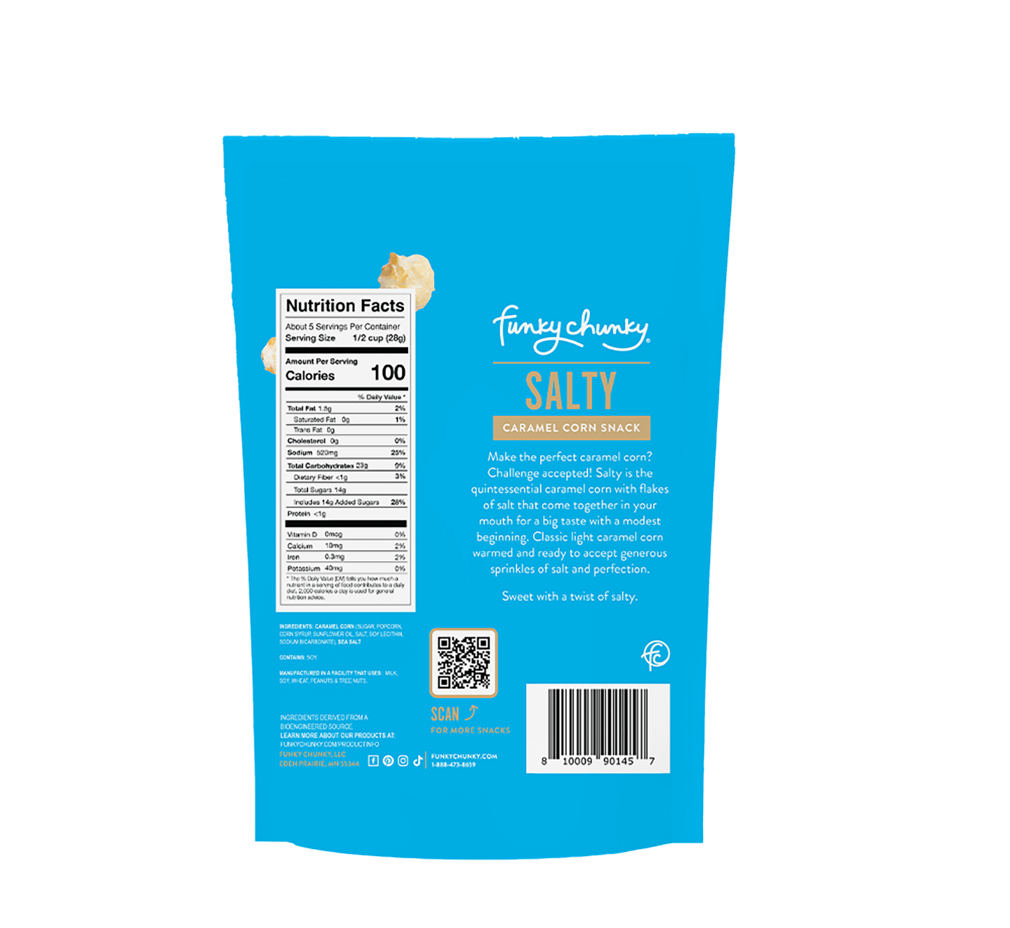 Salty Caramel Corn 5 OZ Snacking Sized Bag