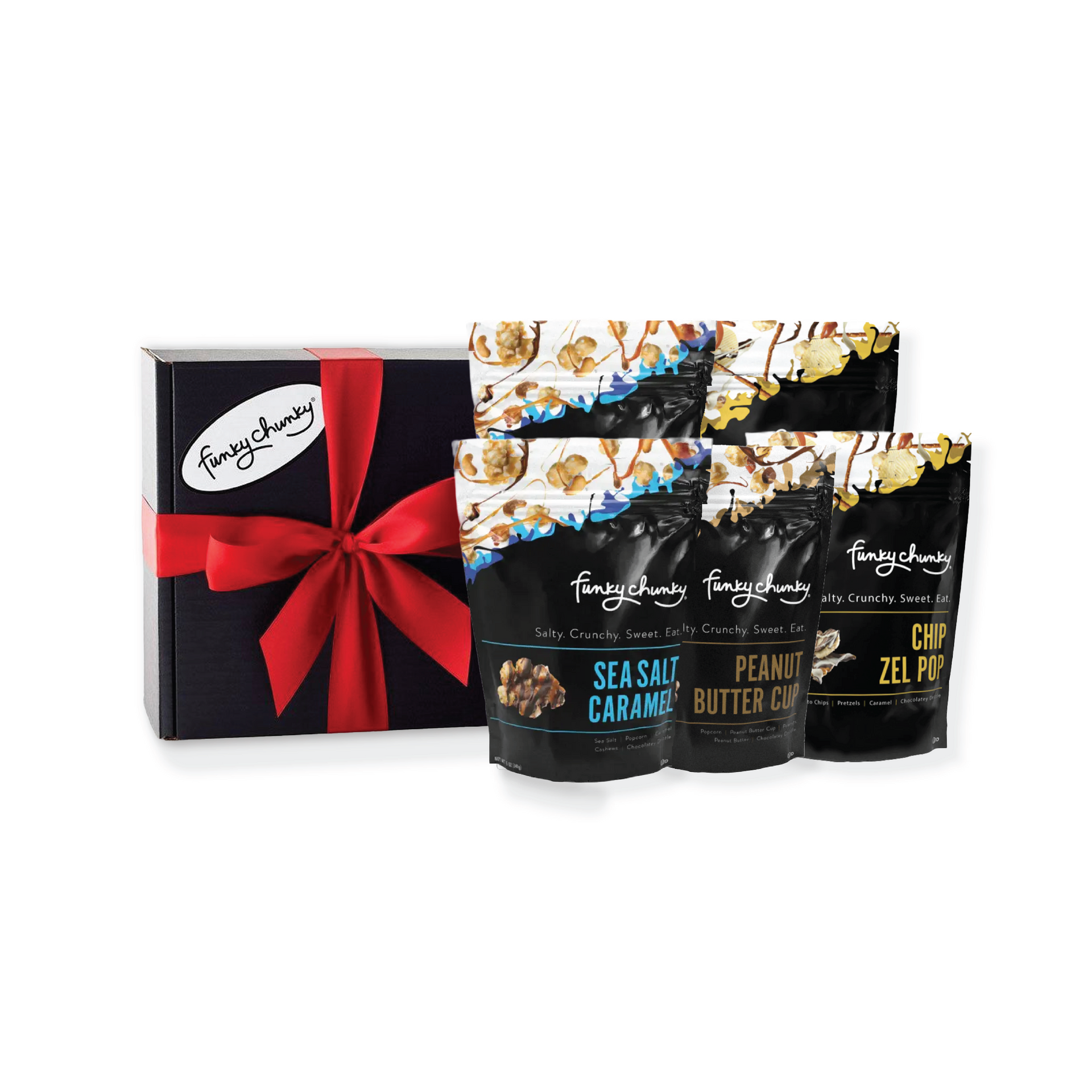 Funky Chunky Popcorn Gifts: Chocolate Gourmet Popcorn & Pretzels