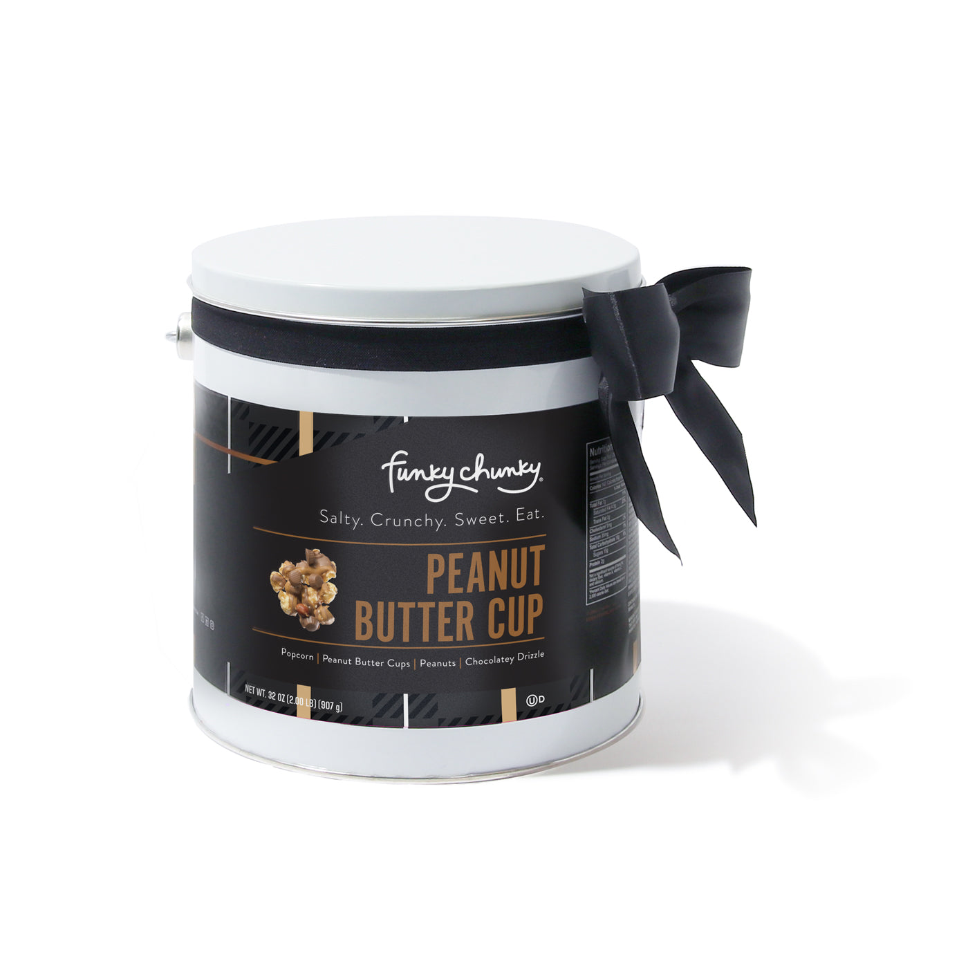 Gift Pails 2 lb-This gourmet popcorn gift tin is filled to the lid with two rich and delicious pounds of your favorite Funky Chunky® flavor. This popcorn tin is the perfect sharing or gifting size for family gatherings, small office parties and corporate customers.-Funky Chunky