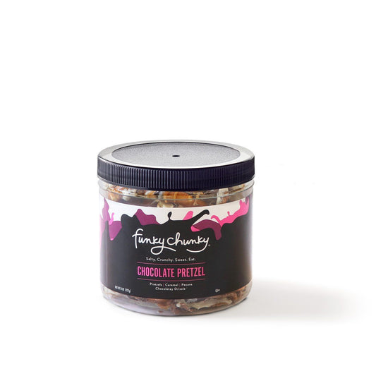 Chocolate Pretzel Mini Canister (8 oz.)-simple-Funky Chunky